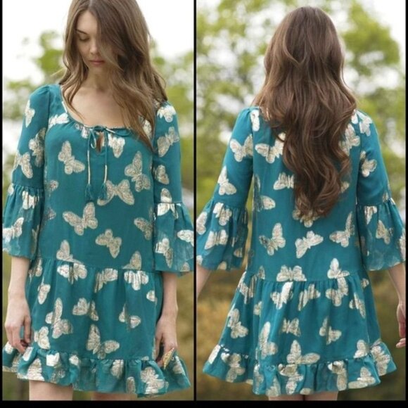 NWT  Juicy Couture Martinique Butterfly mini dress - Picture 4 of 16